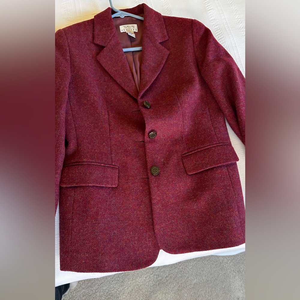 Vintage Talbots  Burgundy Blazer